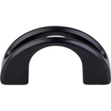 Top Knobs TK617 Tango U Finger Pull 1 1/4 Inch (c-c) - Flat Black