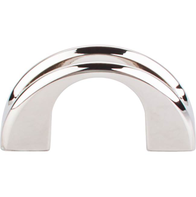 Top Knobs TK617 Tango U Finger Pull 1 1/4 Inch (c-c) - Polished Nickel