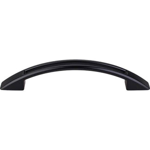 Top Knobs TK618 Tango Cut Out Pull 3 3/4 Inch (c-c) - Flat Black