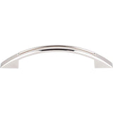 Top Knobs TK618 Tango Cut Out Pull 3 3/4 Inch (c-c) - Polished Nickel
