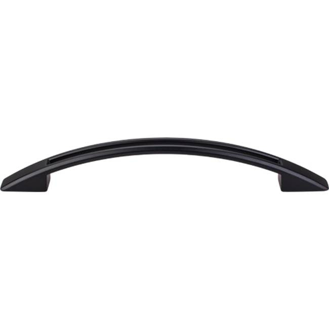 Top Knobs TK619 Tango Cut Out Pull 5 1/16 Inch (c-c) - Flat Black