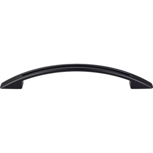 Top Knobs TK619 Tango Cut Out Pull 5 1/16 Inch (c-c) - Flat Black
