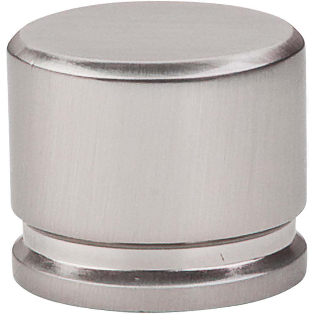 Top Knobs TK61 Oval Knob Large 1 3/8" - Brushed Satin Nickel