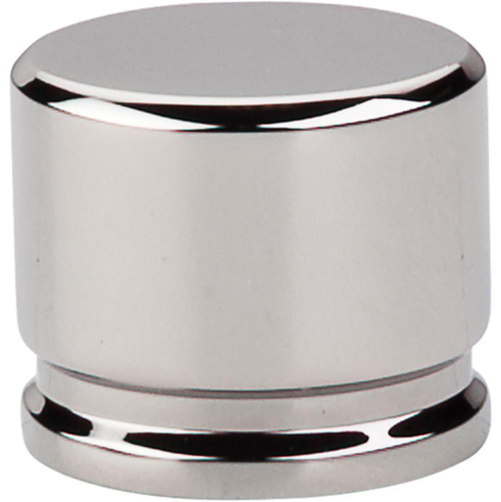 Top Knobs TK61 Oval Knob Large 1 3/8" - Polished Nickel