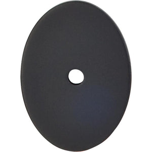 Top Knobs TK62 Oval Backplate Large 1 3/4" - Flat Black