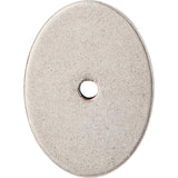 Top Knobs TK62 Oval Backplate Large 1 3/4" - Pewter Antique