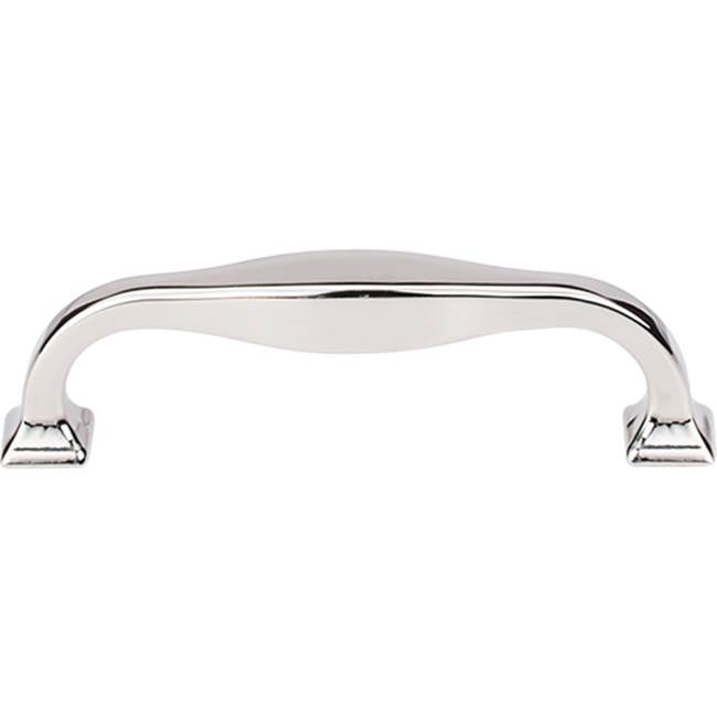 Top Knobs TK722 Contour Pull 3 3/4 Inch (c-c) - Polished Nickel