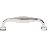 Top Knobs TK722 Contour Pull 3 3/4 Inch (c-c) - Polished Nickel