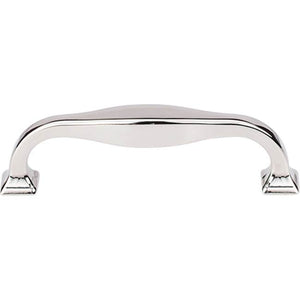 Top Knobs TK722 Contour Pull 3 3/4 Inch (c-c) - Polished Nickel