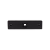 Top Knobs TK741 Channing Backplate 3 Inch - Flat Black