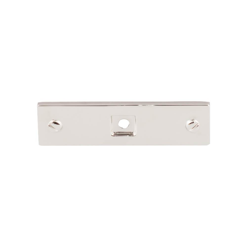 Top Knobs TK741 Channing Backplate 3 Inch - Polished Nickel