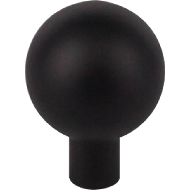 Top Knobs TK762 Brookline Knob 1 1/8 Inch - Flat Black