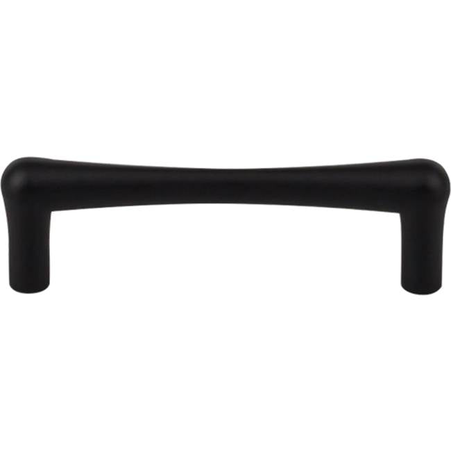 Top Knobs TK763 Brookline Pull 3 3/4 Inch (c-c) - Flat Black