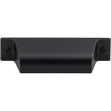 Top Knobs TK772 Channing Cup Pull 2 3/4 Inch (c-c) - Flat Black