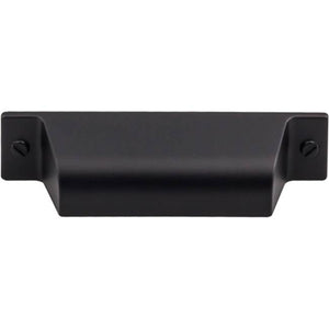 Top Knobs TK772 Channing Cup Pull 2 3/4 Inch (c-c) - Flat Black