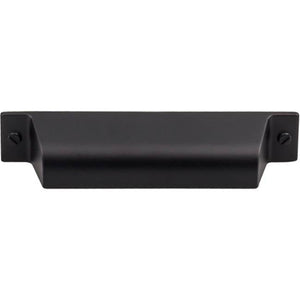 Top Knobs TK773 Channing Cup Pull 3 3/4 Inch (c-c) - Flat Black