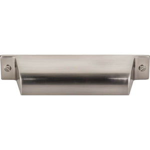Top Knobs TK773 Channing Cup Pull 3 3/4 Inch (c-c) - Brushed Satin Nickel