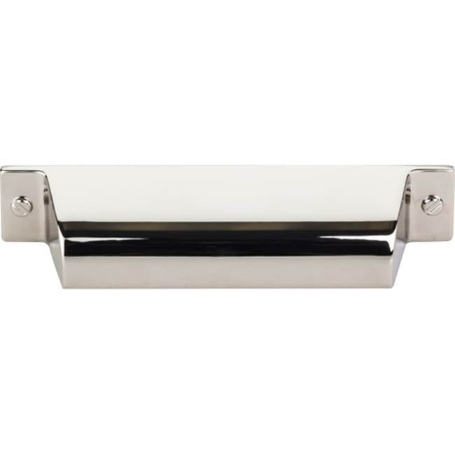 Top Knobs TK773 Channing Cup Pull 3 3/4 Inch (c-c) - Polished Nickel