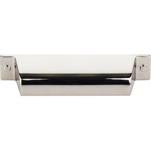 Top Knobs TK773 Channing Cup Pull 3 3/4 Inch (c-c) - Polished Nickel