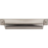 Top Knobs TK774 Channing Cup Pull 5 Inch (c-c) - Brushed Satin Nickel