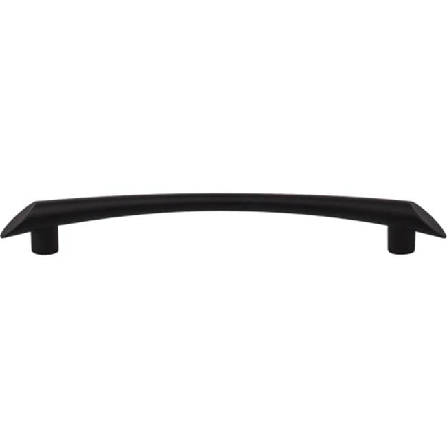 Top Knobs TK784 Edgewater Pull 6 5/16 Inch (c-c) - Flat Black
