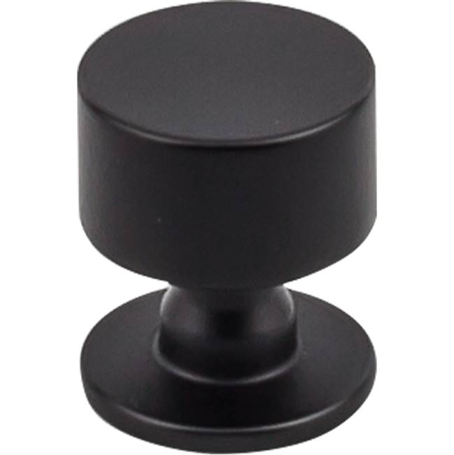 Top Knobs TK821 Lily Knob 1 1/8 inch - Flat Black