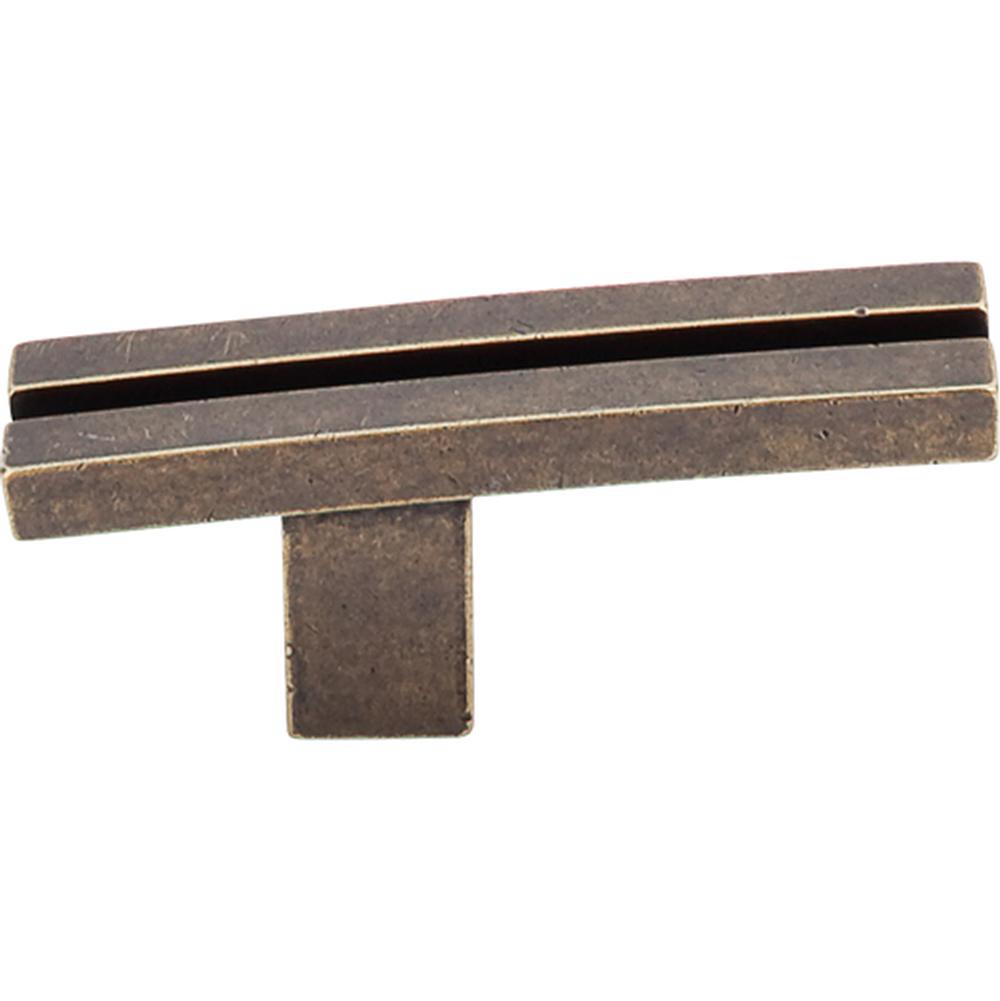 Top Knobs TK82 Inset Rail Knob 2 5/8" - German Bronze