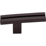 Top Knobs TK82 Inset Rail Knob 2 5/8" - Oil Rubbed Bronze