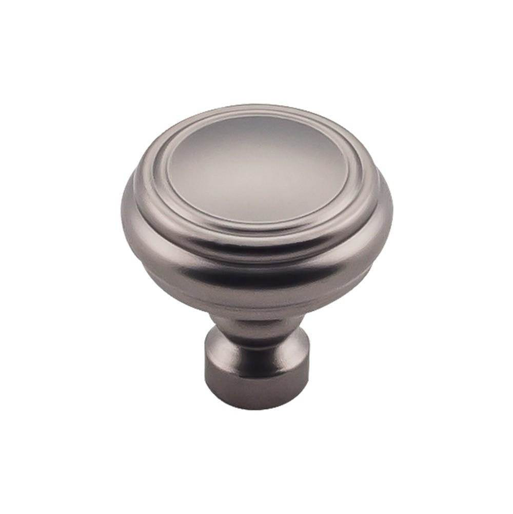 Top Knobs TK880 Brixton Rimmed Knob 1 1/4 Inch - Ash Gray