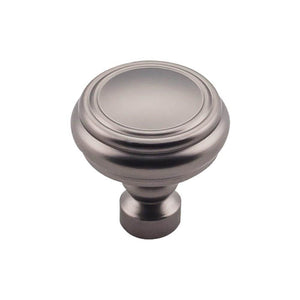 Top Knobs TK880 Brixton Rimmed Knob 1 1/4 Inch - Ash Gray