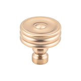 Top Knobs TK881 Brixton Ridged Knob 1 1/4 Inch - Honey Bronze