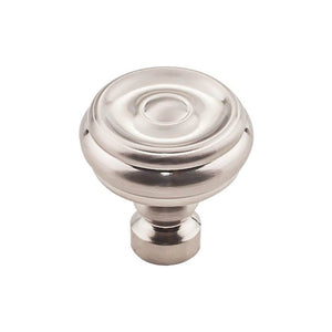 Top Knobs TK882 Brixton Button Knob 1 1/4 Inch - Brushed Satin Nickel
