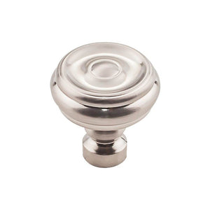 Top Knobs TK882 Brixton Button Knob 1 1/4 Inch - Brushed Satin Nickel