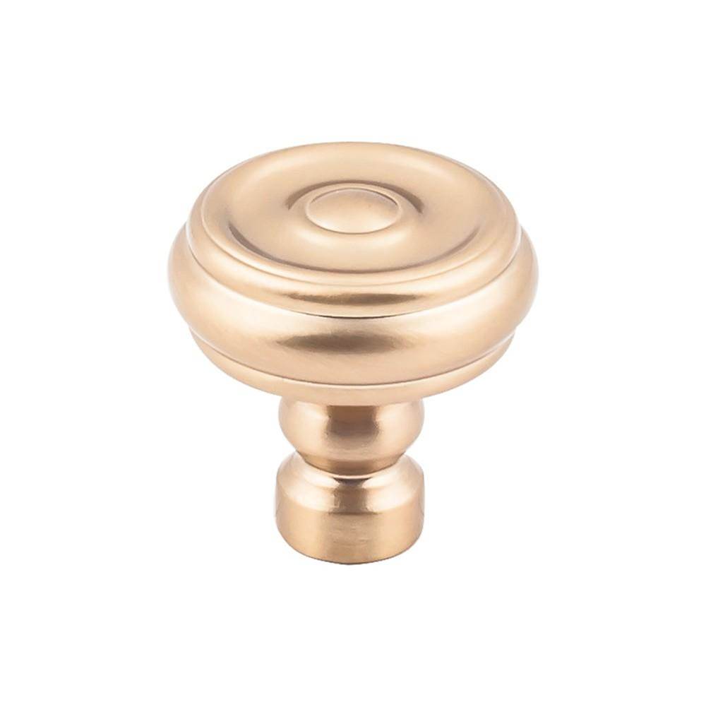 Top Knobs TK882 Brixton Button Knob 1 1/4 Inch - Honey Bronze