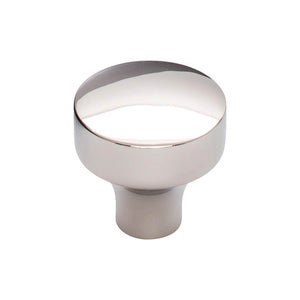 Top Knobs TK900 Kinney Knob 1 1/8 Inch - Polished Nickel