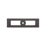 Top Knobs TK922 Hollin Knob Backplate 3 3/4 Inch - Ash Gray