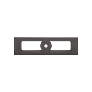 Top Knobs TK922 Hollin Knob Backplate 3 3/4 Inch - Ash Gray
