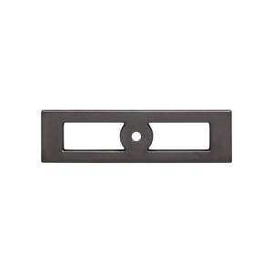 Top Knobs TK922 Hollin Knob Backplate 3 3/4 Inch - Ash Gray