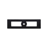 Top Knobs TK922 Hollin Knob Backplate 3 3/4 Inch - Flat Black