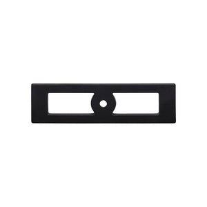 Top Knobs TK922 Hollin Knob Backplate 3 3/4 Inch - Flat Black