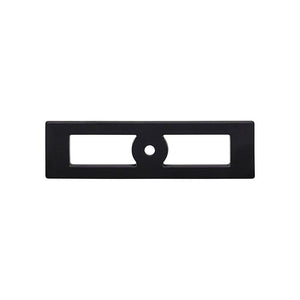 Top Knobs TK922 Hollin Knob Backplate 3 3/4 Inch - Flat Black