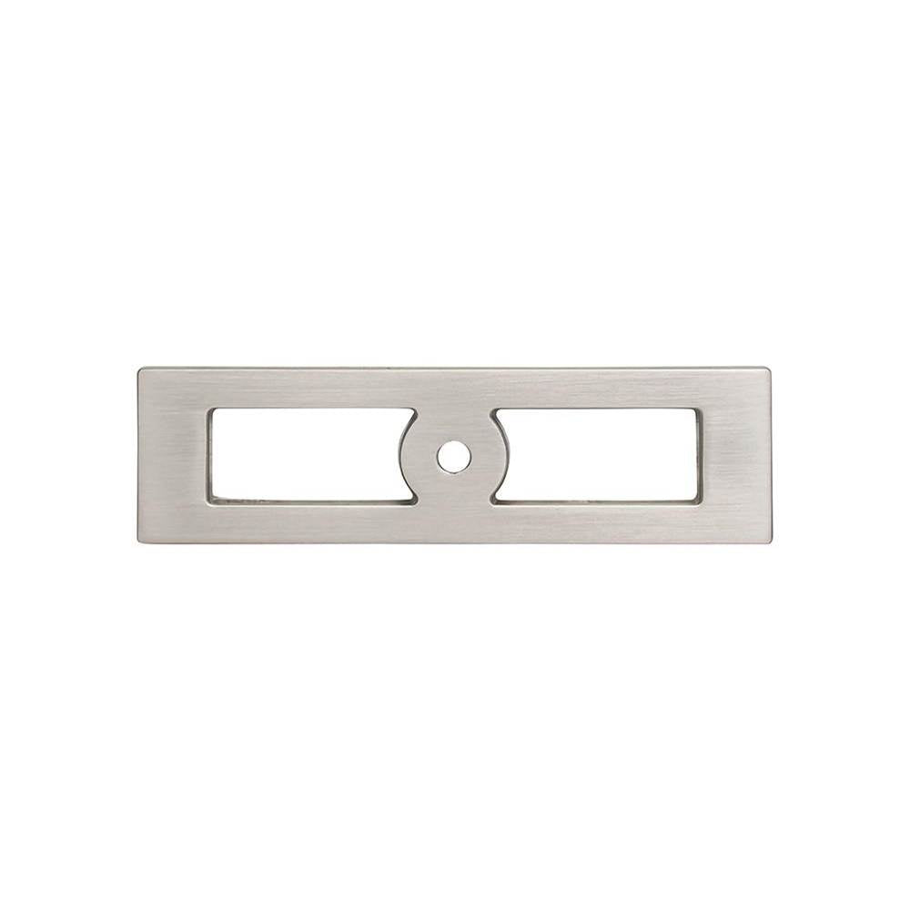 Top Knobs TK922 Hollin Knob Backplate 3 3/4 Inch - Brushed Satin Nickel