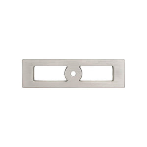 Top Knobs TK922 Hollin Knob Backplate 3 3/4 Inch - Brushed Satin Nickel