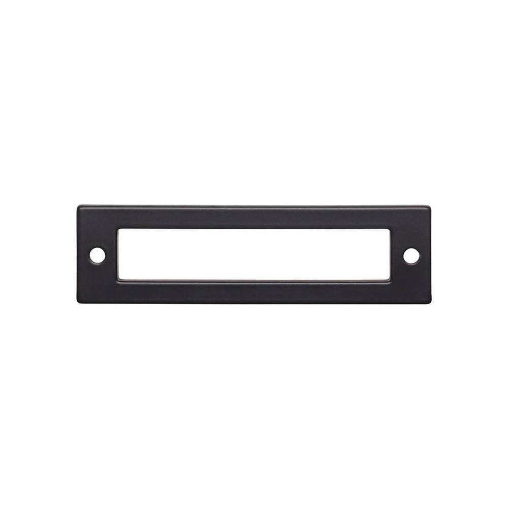 Top Knobs TK924 Hollin Backplate 3 3/4 Inch - Flat Black