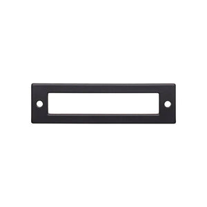 Top Knobs TK924 Hollin Backplate 3 3/4 Inch - Flat Black