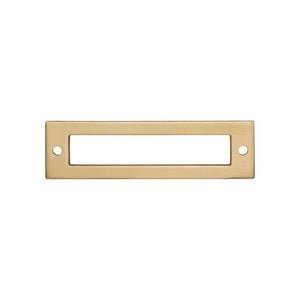 Top Knobs TK924 Hollin Backplate 3 3/4 Inch - Honey Bronze