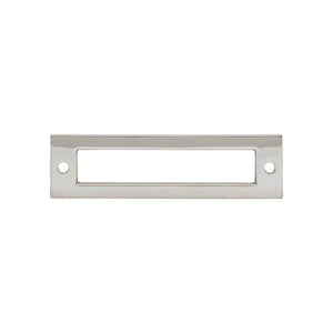 Top Knobs TK924 Hollin Backplate 3 3/4 Inch - Polished Nickel