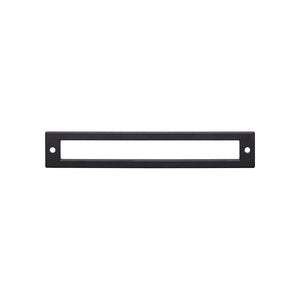 Top Knobs TK926 Hollin Backplate 6 5/16 Inch - Flat Black
