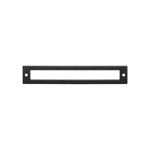 Top Knobs TK926 Hollin Backplate 6 5/16 Inch - Flat Black
