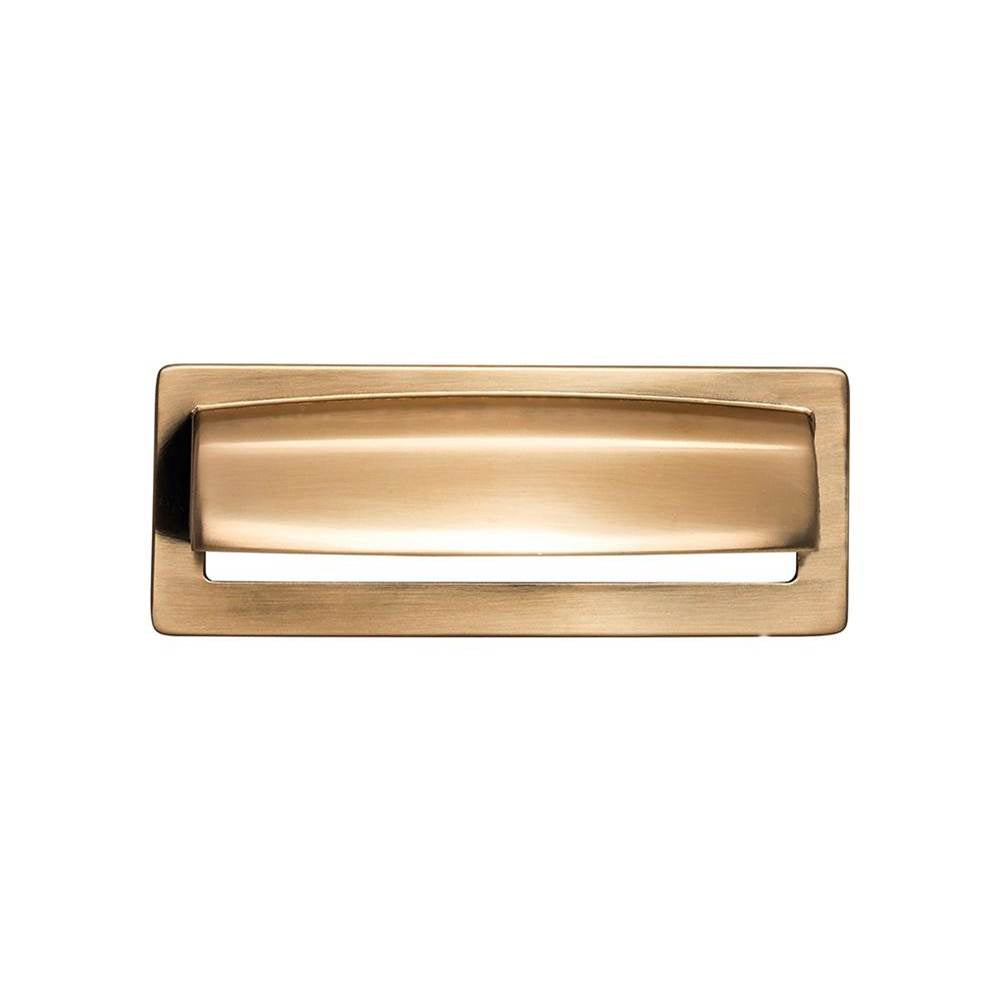 Top Knobs TK937 Hollin Cup Pull 3 3/4 Inch (c-c) - Honey Bronze